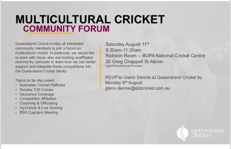 Multicultural Cricket Community Forum